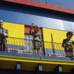 Gardel, Evita e Maradona al balcone!