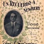 Copertina della partitura del tango “Un recuerdo a Newbery”