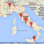 Mappa per tango in Italia